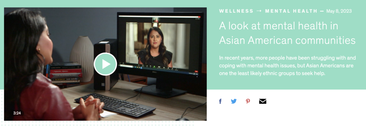 Dr. Cheah was on Good Morning America talking about Asian American Mental…